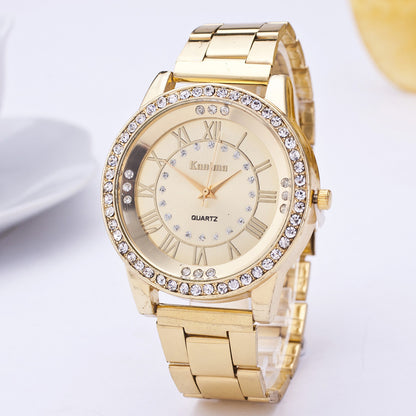 Diamond-Studded Mesh Plate Sports Watch - Jatanele