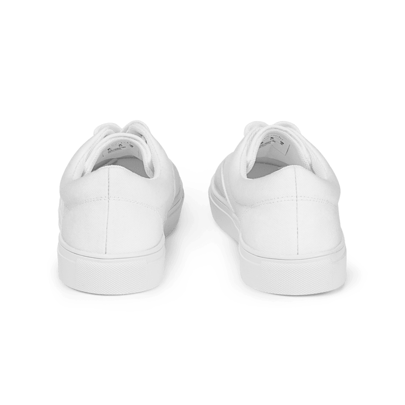 Men’s White lace-up canvas shoes