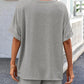 Round Neck Short Sleeve Top and Shorts Set - Jatanele