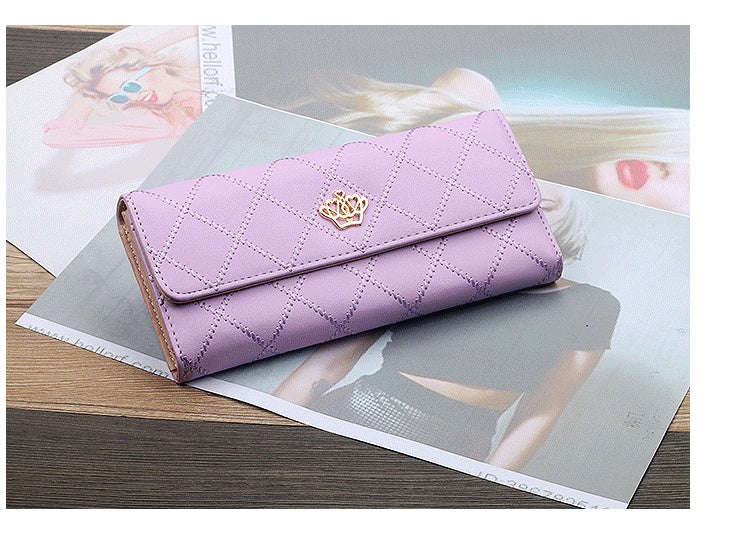 Chic Tri-Fold Women's Wallet – Timeless Elegance in Bold Colors - Jatanele