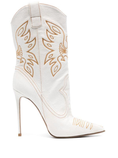 Western Denim Style High-Heeled Boots for Women - Jatanele