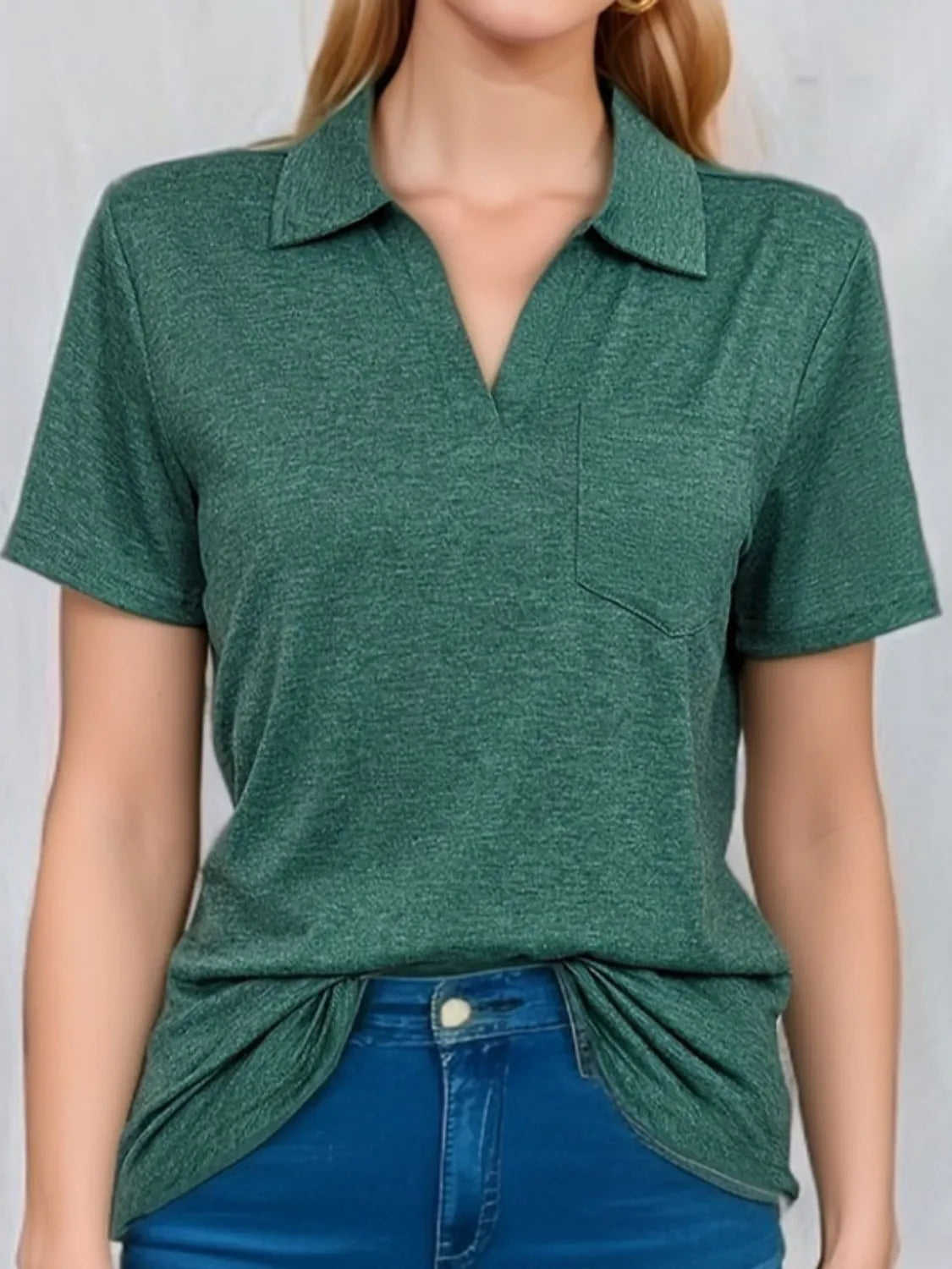 Johnny Collar Short Sleeve Top - Jatanele