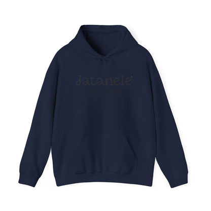 Hoodie — Jatanele “Bigger Dreams, Bolder Moves” Minimal Inspirational Pullover