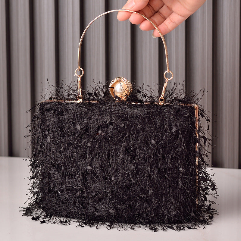 Elegant Tassel Evening Clutch – Party-Perfect Handbag - Jatanele