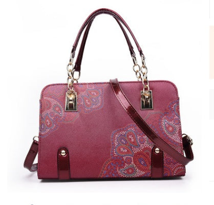 Printed handbags new handbags fashion mother trend mother bag shoulder bag one generation - Jatanele