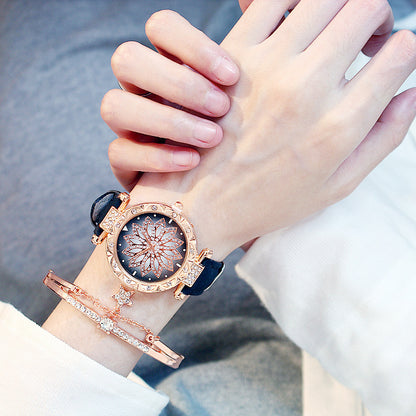 Rotating Ladies Quartz Watch - Jatanele