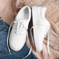 Men’s White lace-up canvas shoes