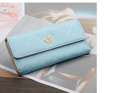 Chic Tri-Fold Women's Wallet – Timeless Elegance in Bold Colors - Jatanele