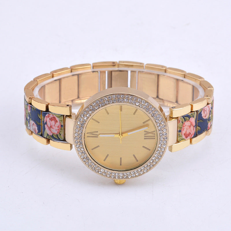 Fashion Printing Steel Watch Women - Jatanele