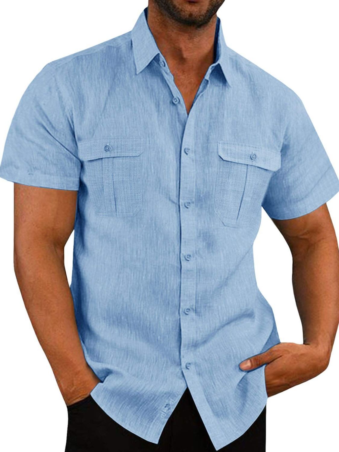 Men's Collared Short Sleeve Shirt - Jatanele