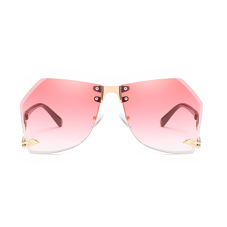 Irregular Rimless Sunglasses Women - Jatanele