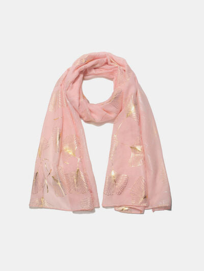 Golden Ginkgo Elegance Scarf Trendsi