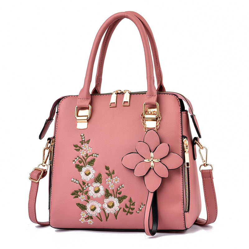 Fashion Flowers Embroidered Handbag - Jatanele