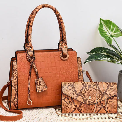 New Serpentine Stitching Fashion Combination Bags - Jatanele