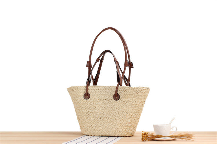 Large Capacity Shoulder Hand-carrying Dual-use Woven Bag - Jatanele