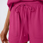 Round Neck Cap Sleeve Top and Shorts Set - Jatanele