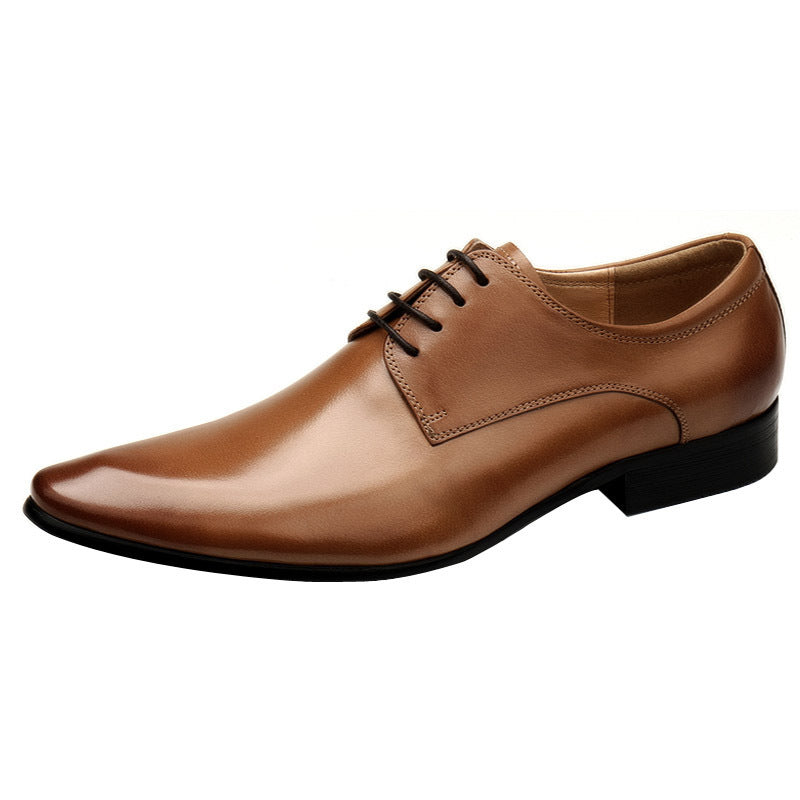 Pointed Toe Men's Leather Oxford Shoes – Perfect for Business and Formal Attire - Jatanele