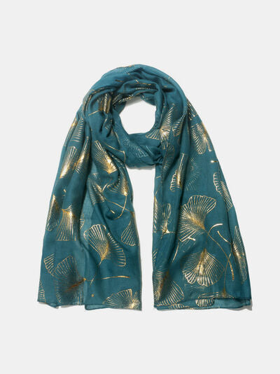 Golden Ginkgo Elegance Scarf Trendsi