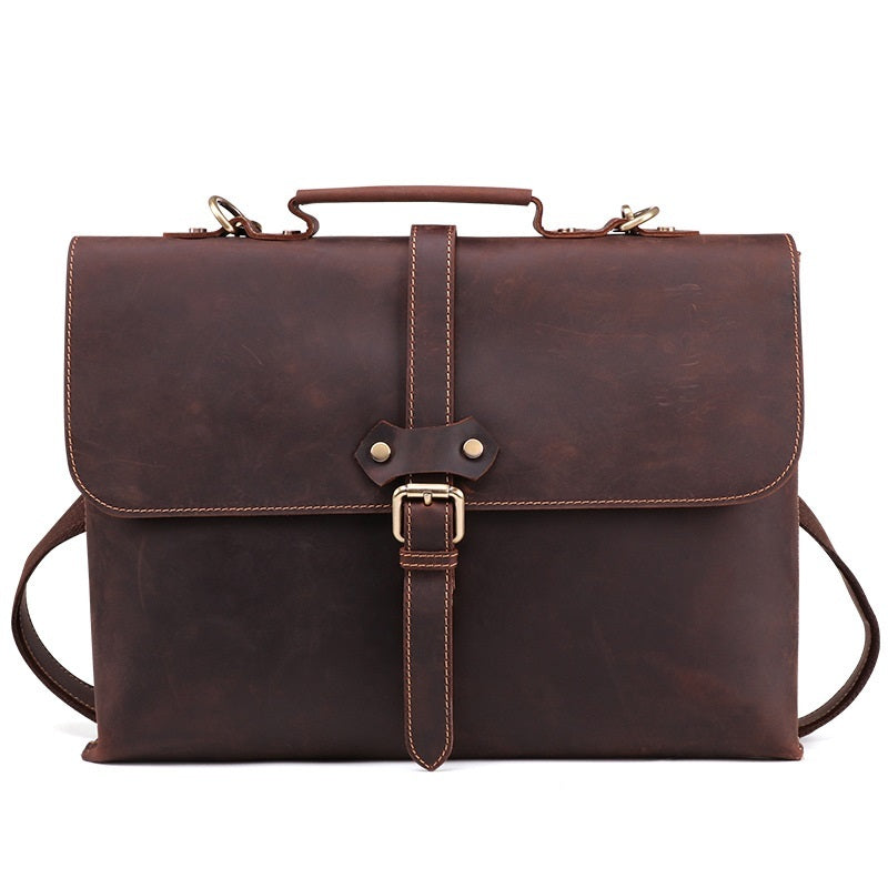 Leather Men's Briefcase - Premium Brown & Coffee Variants - Jatanele