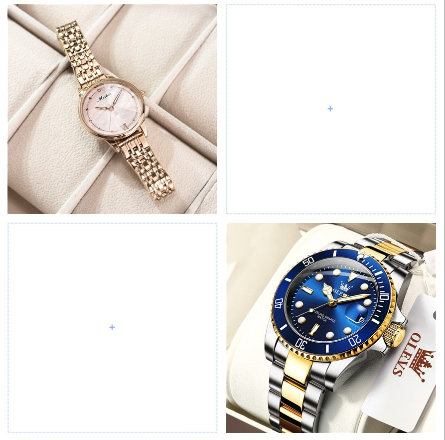 Elegant Geneva Diamond Quartz Watch for Women - Jatanele