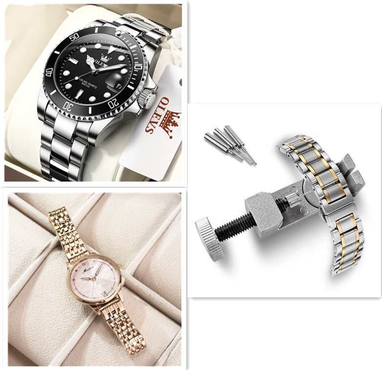 Elegant Geneva Diamond Quartz Watch for Women - Jatanele