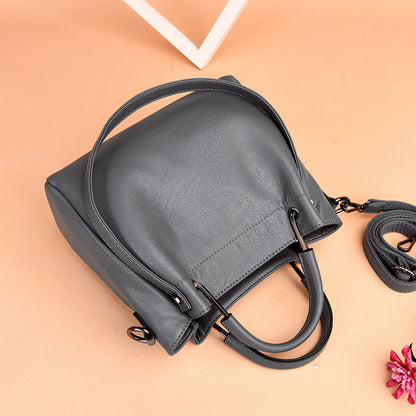 Bags Handbags Korean Fashion Women's Bags Soft Leather Retro Bucket Bag Handbag - Jatanele