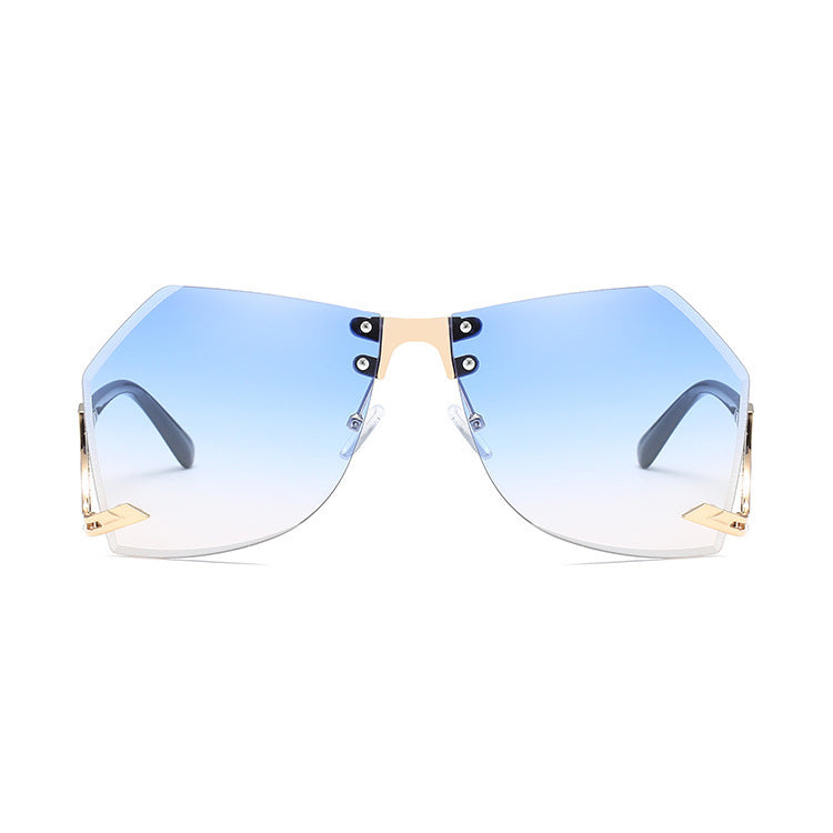 Irregular Rimless Sunglasses Women - Jatanele