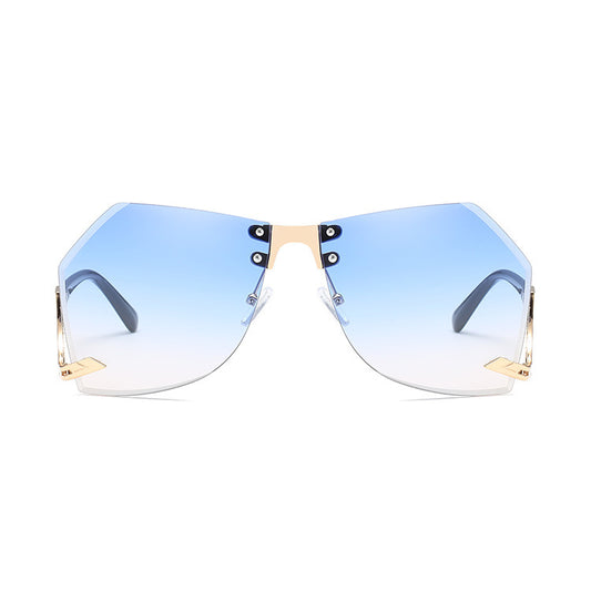 Irregular Rimless Sunglasses Women - Jatanele