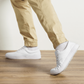 Men’s White lace-up canvas shoes