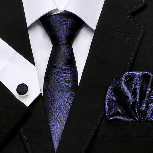 Men's Floral Cashew Three-Piece Tie Set – Elegant Matching Accessories - Jatanele