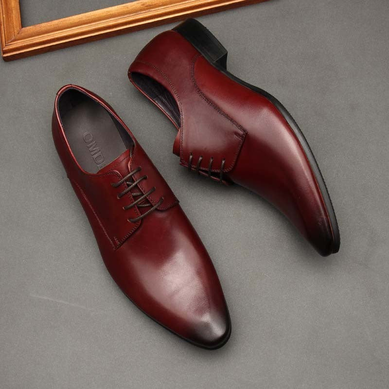 Pointed Toe Men's Leather Oxford Shoes – Perfect for Business and Formal Attire - Jatanele