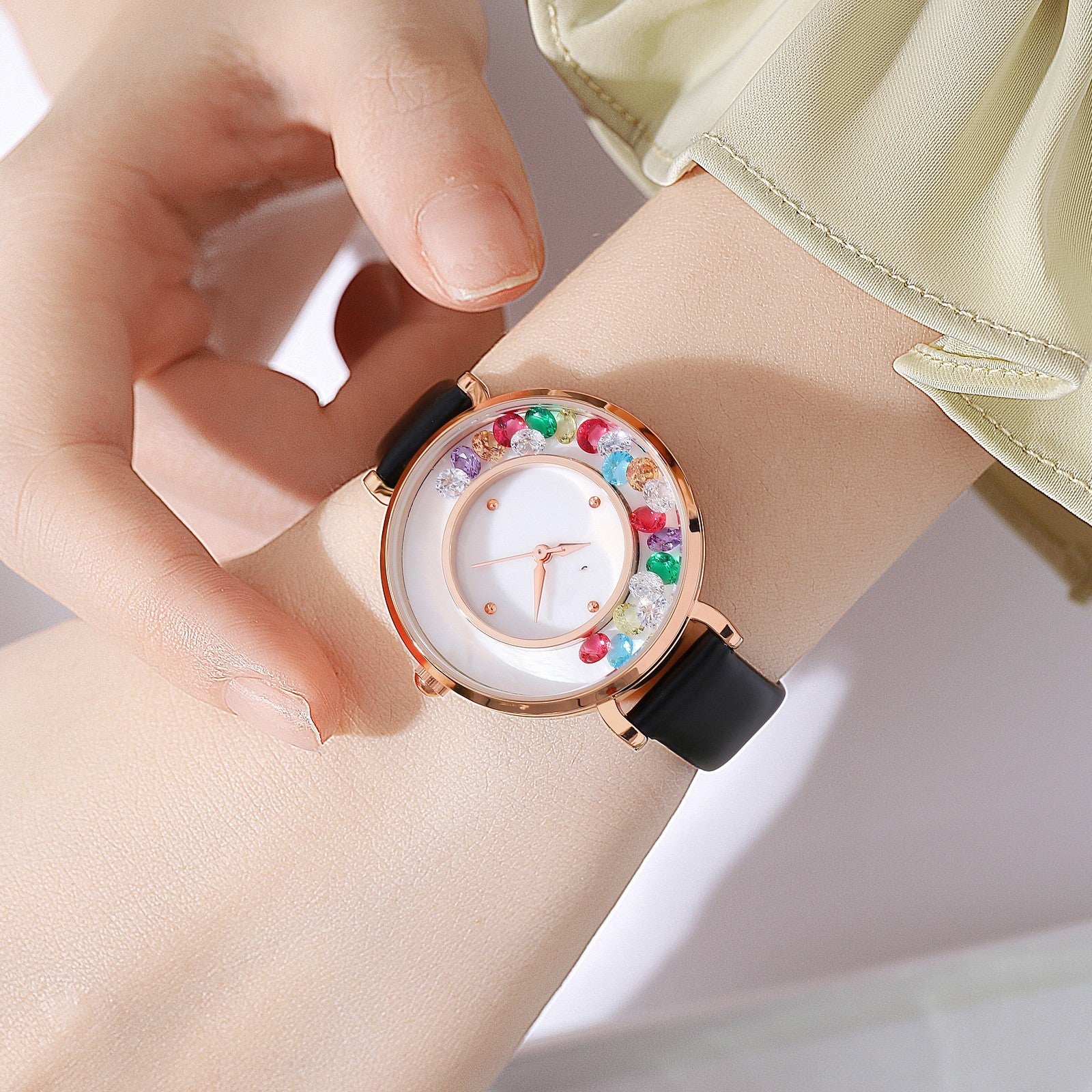 Elegant Gemstone Ball Women's Watch - Jatanele