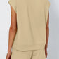 Round Neck Cap Sleeve Top and Shorts Set - Jatanele
