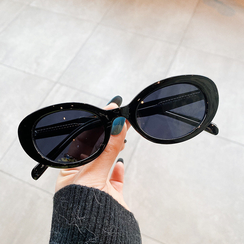 Small Frame Sunglasses Women Oval Frame - Jatanele