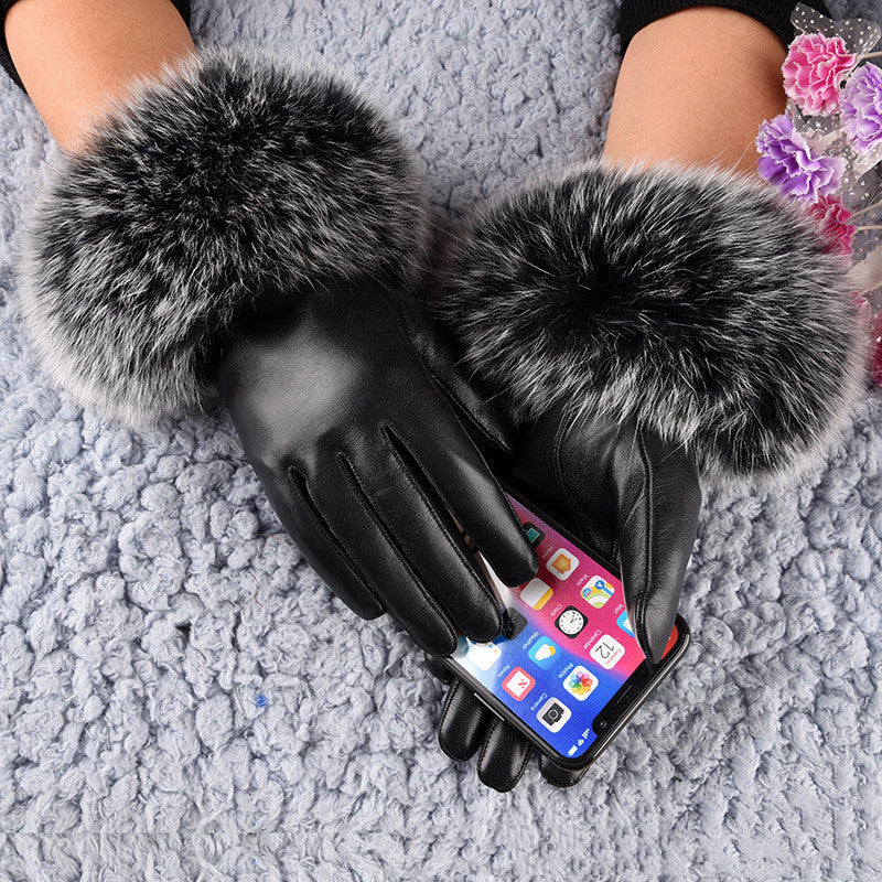 Women's Premium Sheepskin Fleece-lined Winter Gloves - Jatanele