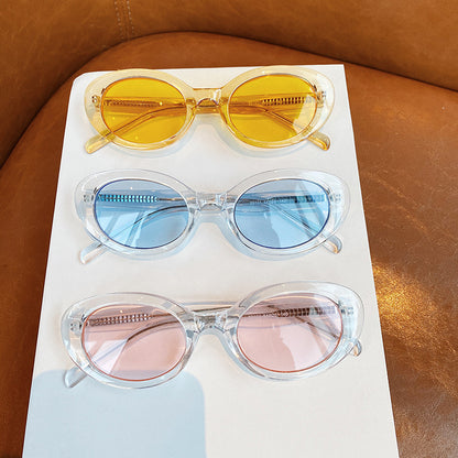 Small Frame Sunglasses Women Oval Frame - Jatanele