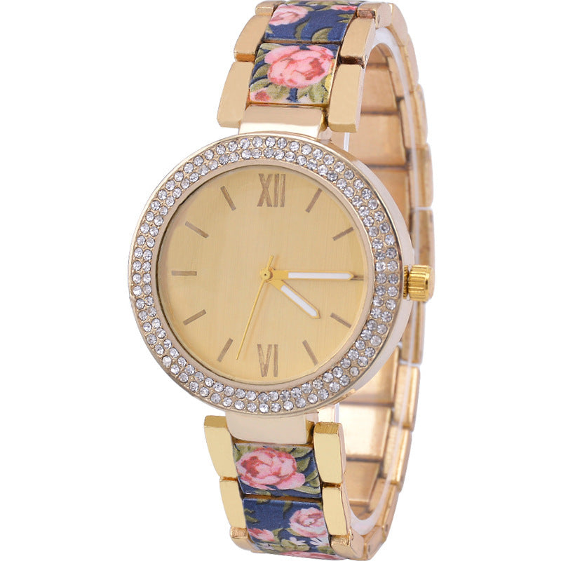 Fashion Printing Steel Watch Women - Jatanele