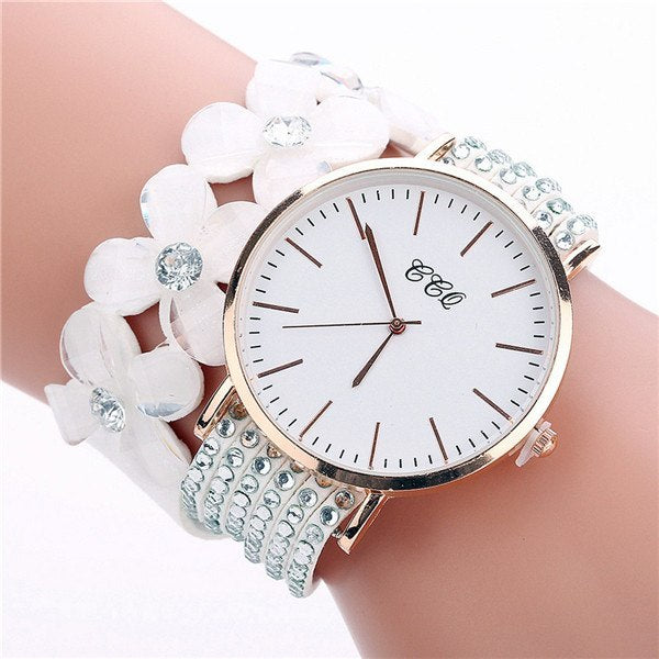 Elegant Velvet Drill Band Quartz Watch for Women - Jatanele