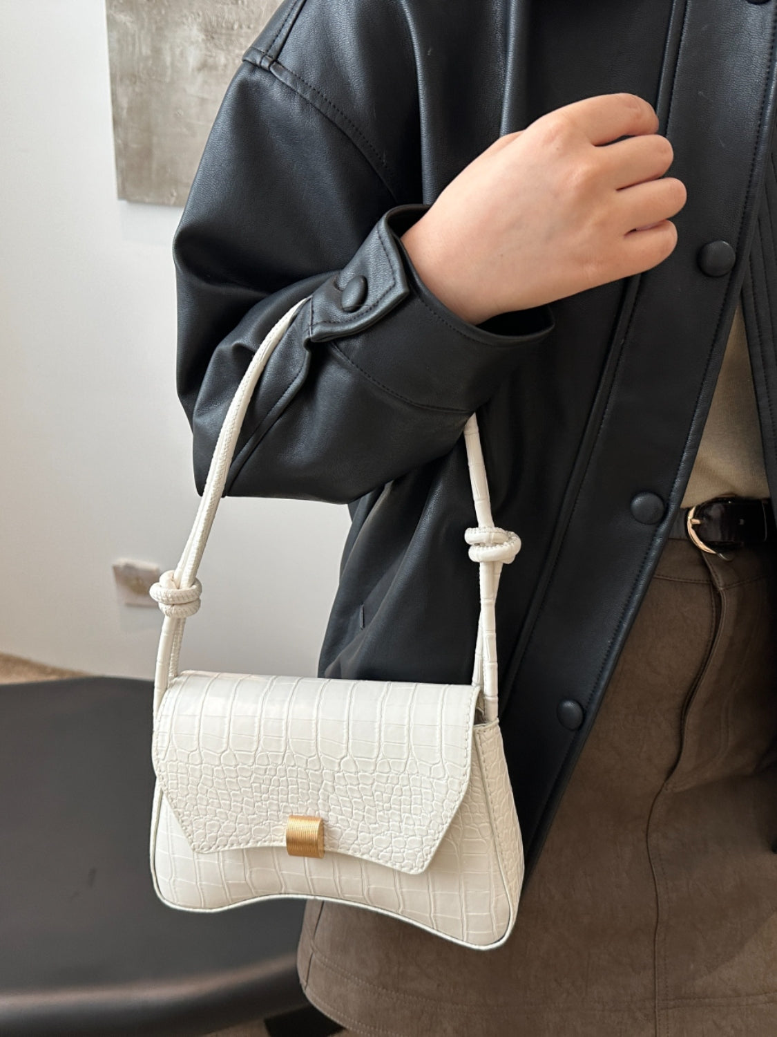 Luxe Textured Crossbody Trendsi