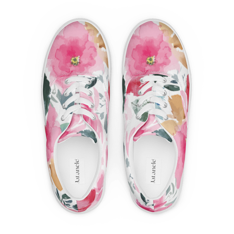 Bloom lace-up canvas shoes