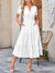 Tiered Notched Short Sleeve Dress - Jatanele