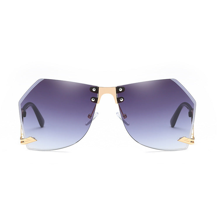 Irregular Rimless Sunglasses Women - Jatanele