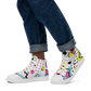 Men’s Abstract high top canvas shoes