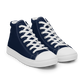 Men’s Blue high top canvas shoes