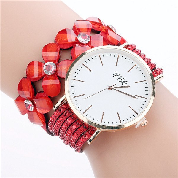 Elegant Velvet Drill Band Quartz Watch for Women - Jatanele