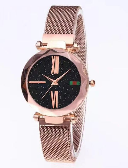 Luxury Starry Diamond Women’s Quartz Watch with Magnet Buckle - Jatanele