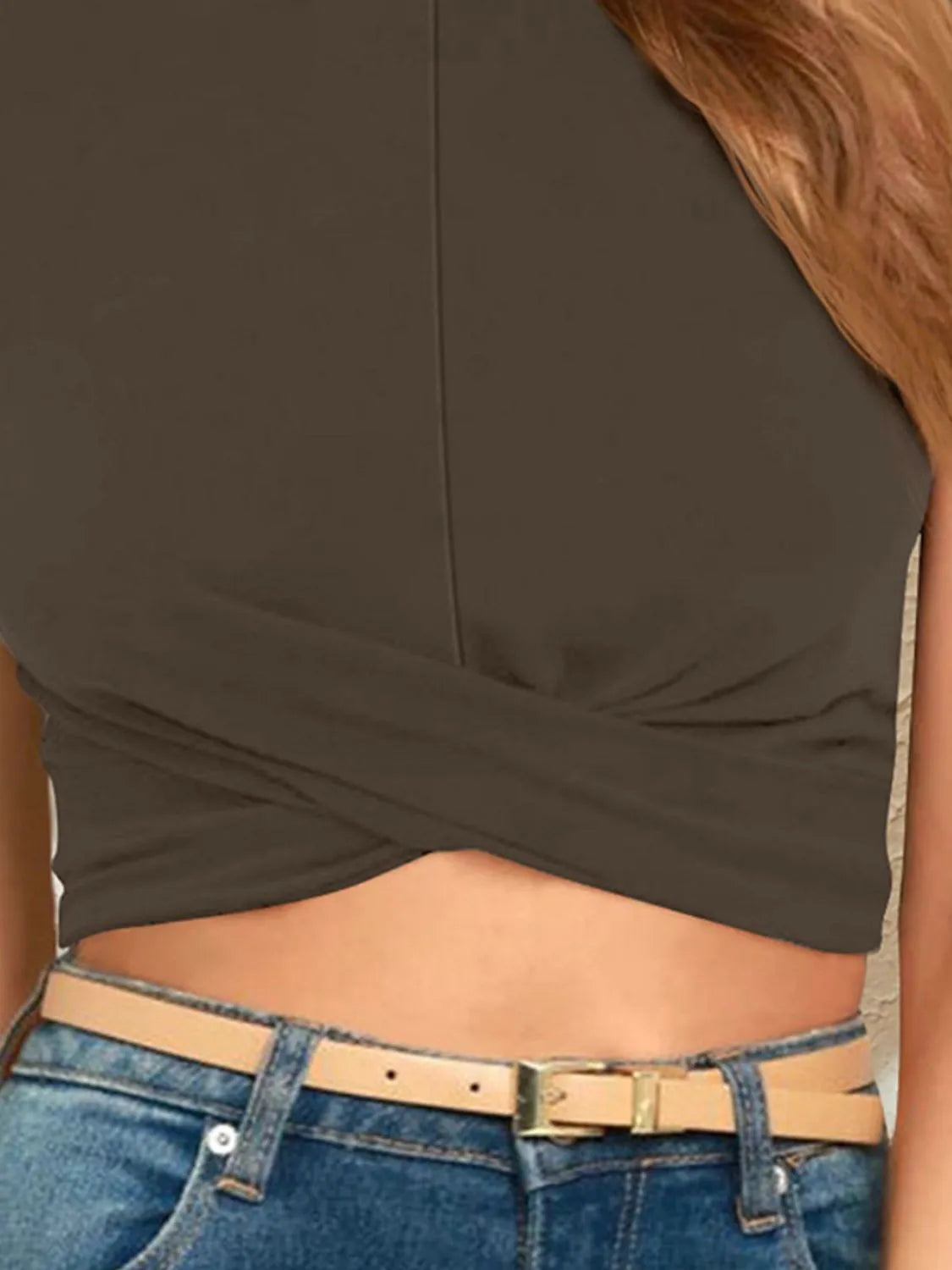 Round Neck Short Sleeve Crop T-Shirt - Jatanele