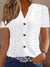 Openwork Notched Short Sleeve Top - Jatanele
