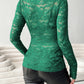 V-Neck Long Sleeve Lace Top - Jatanele