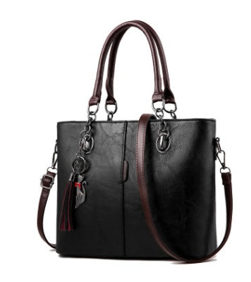 Elegant Leather Shoulder Bag - Luxury Handbag - Jatanele